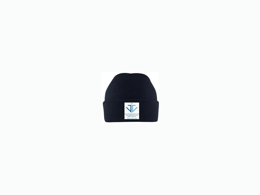 Branded embroidered beanie